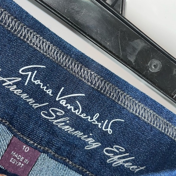 Gloria Vanderbilt Jeans Amanda Tapered Leg, Slimming Classic Rise Size 10 - Picture 10 of 13